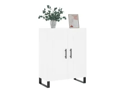 Aparador de madera de ingeniería blanco 69,5x34x90 cm ES78587