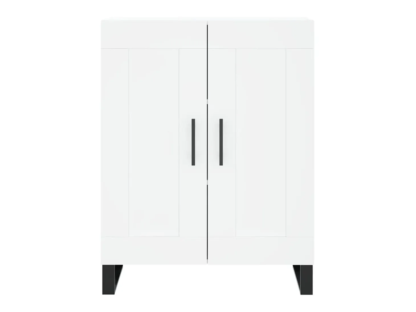 Aparador de madera de ingeniería blanco 69,5x34x90 cm ES78587