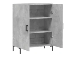 Aparador de madera de ingeniería gris hormigón 69,5x34x90 cm