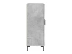 Aparador de madera de ingeniería gris hormigón 69,5x34x90 cm