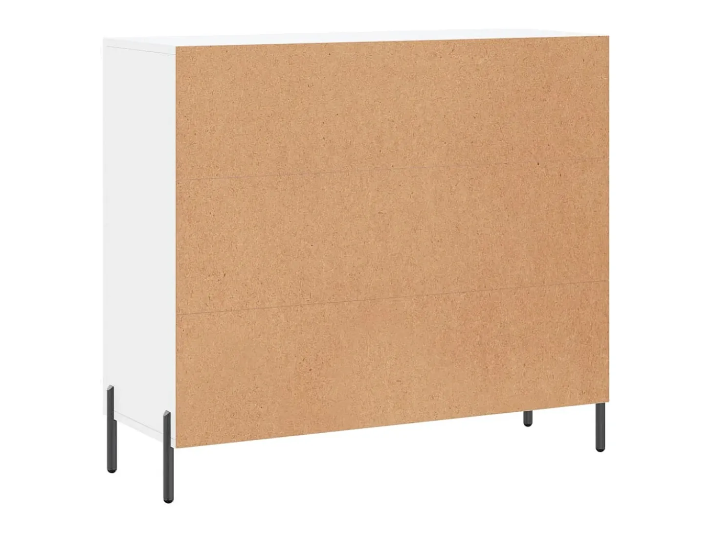 Aparador de madera de ingeniería blanco 90x34x80 cm