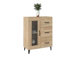 Aparador de madera de ingeniería roble Sonoma 69,5x34x90 cm