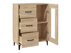 Aparador de madera de ingeniería roble Sonoma 69,5x34x90 cm