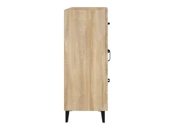 Aparador de madera de ingeniería roble Sonoma 69,5x34x90 cm
