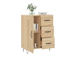 Aparador de madera de ingeniería roble Sonoma 69,5x34x90 cm