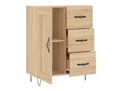 Aparador de madera de ingeniería roble Sonoma 69,5x34x90 cm