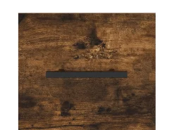 Aparador de madera de ingeniería roble ahumado 69,5x34x90 cm