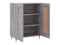Aparador de madera de ingeniería gris Sonoma 69,5x34x90 cm