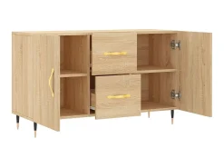 Aparador de madera de ingeniería roble Sonoma 100x36x60 cm ES84211