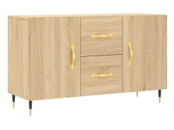 Aparador de madera de ingeniería roble Sonoma 100x36x60 cm ES84211