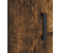 Aparador de madera de ingeniería roble ahumado 69,5x34x90 cm
