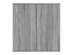 Aparador de madera de ingeniería gris Sonoma 79x38x80 cm