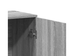 Aparador de madera de ingeniería gris Sonoma 79x38x80 cm