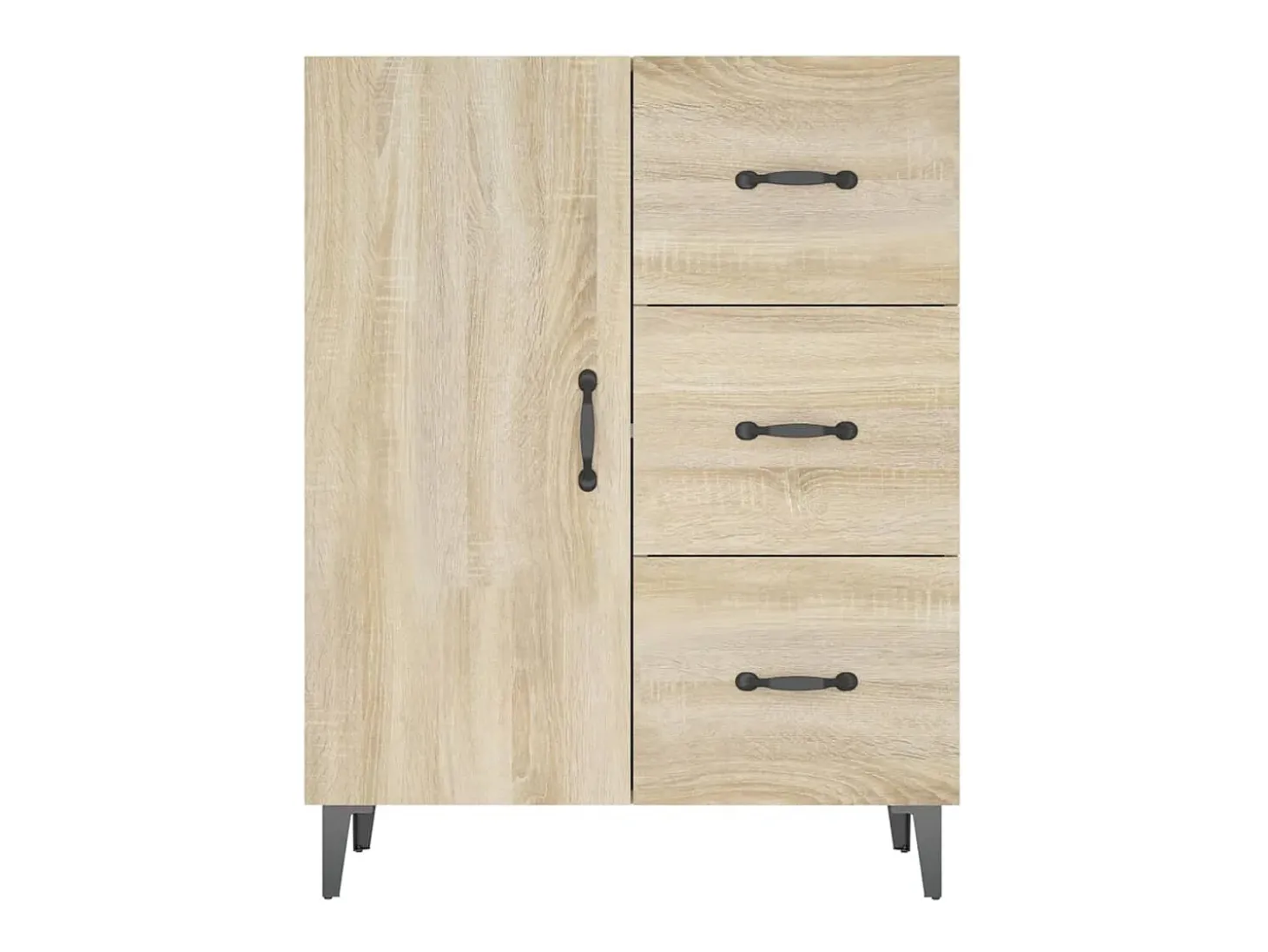 Aparador de madera de ingeniería roble Sonoma 69,5x34x90 cm