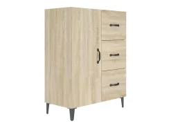 Aparador de madera de ingeniería roble Sonoma 69,5x34x90 cm