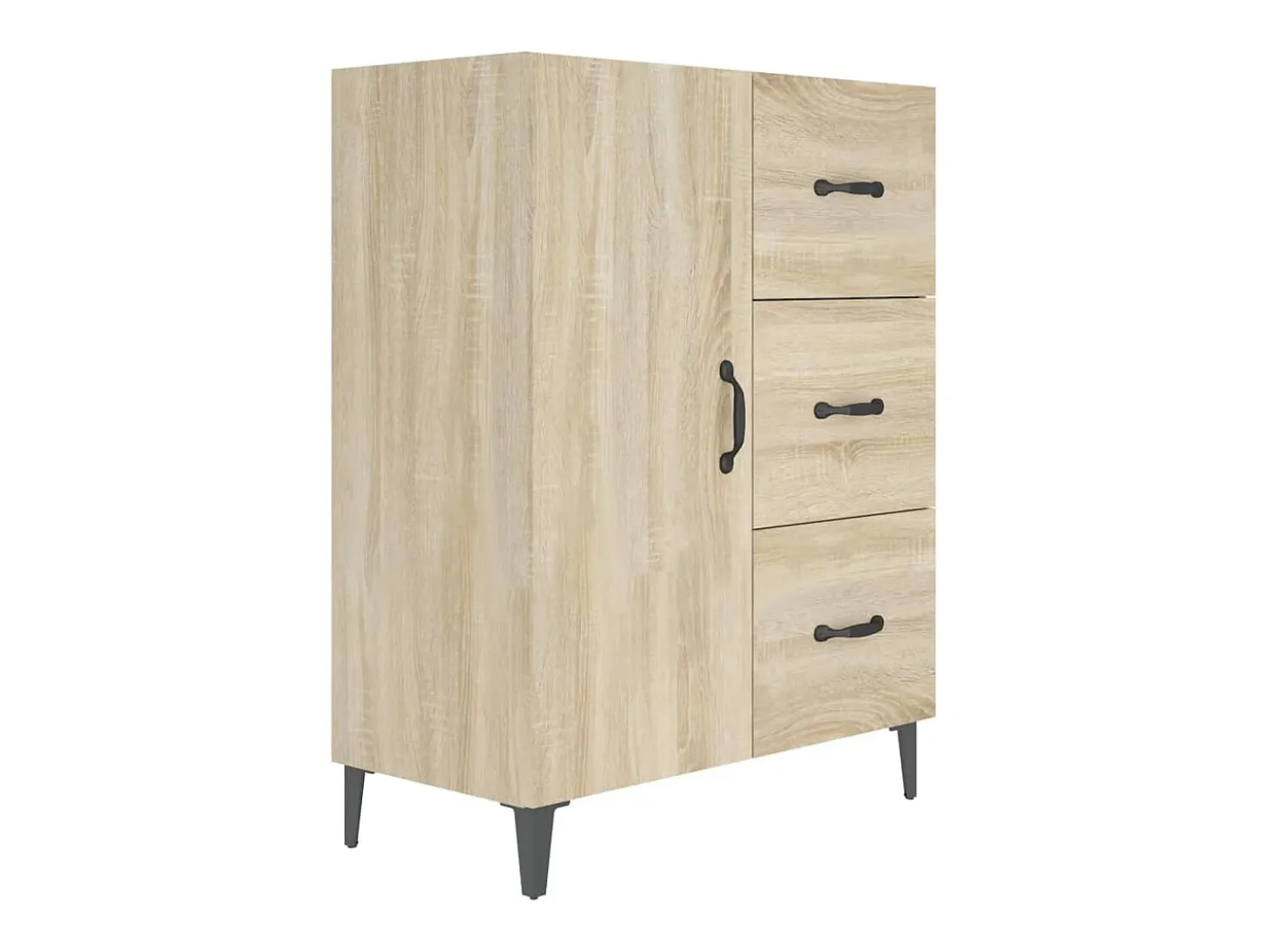 Aparador de madera de ingeniería roble Sonoma 69,5x34x90 cm