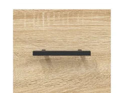 Aparador de madera de ingeniería roble Sonoma 69,5x34x90 cm