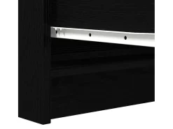 Aparador de madera de roble negro 100x35x76 cm