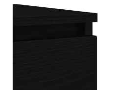 Aparador de madera de roble negro 100x35x76 cm