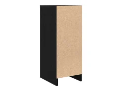 Aparador de madera de roble negro 29,5x34x76 cm