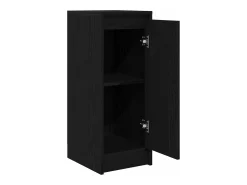 Aparador de madera de roble negro 29,5x34x76 cm