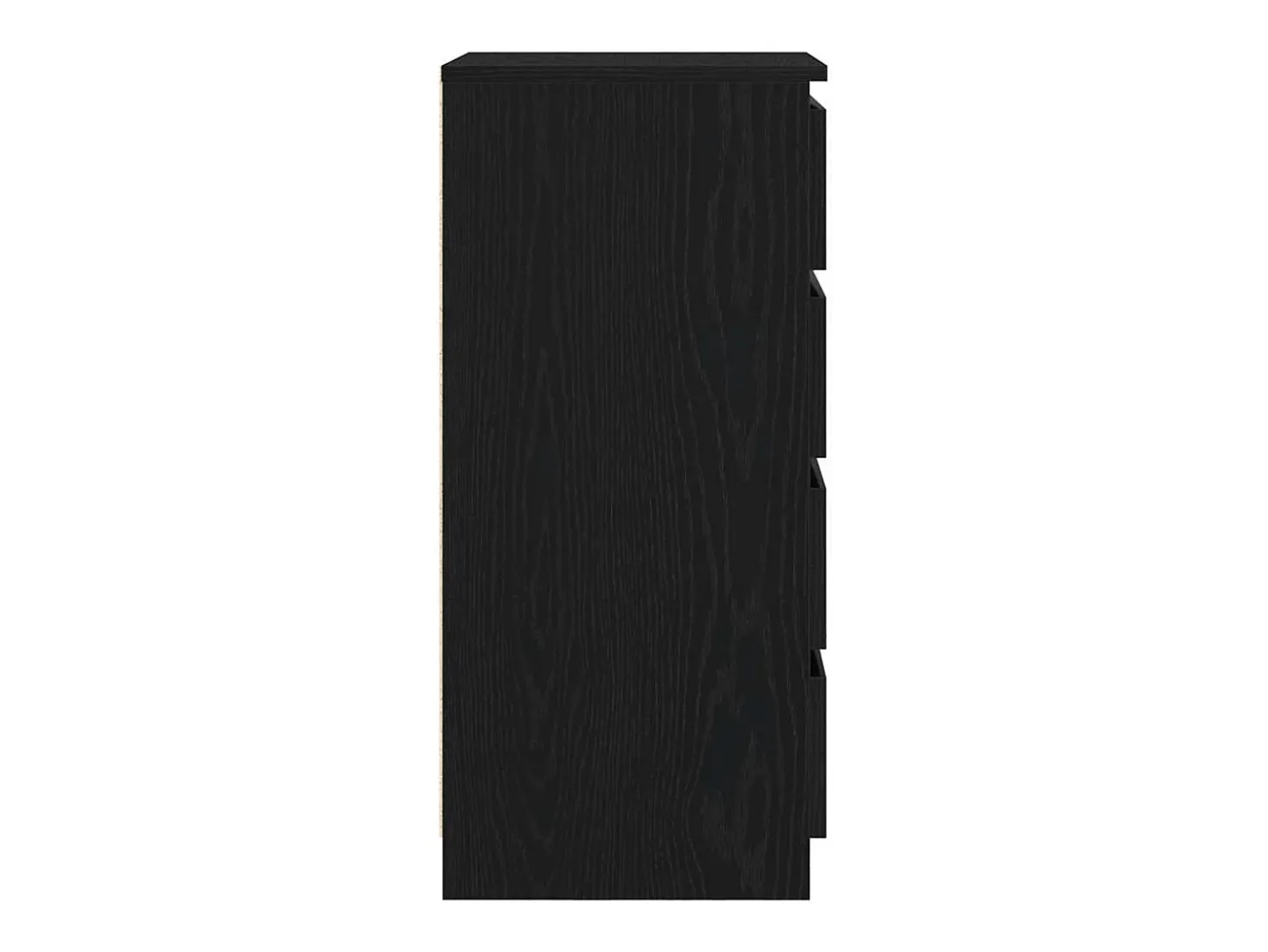 Aparador de madera de roble negro 37,5x35x76 cm