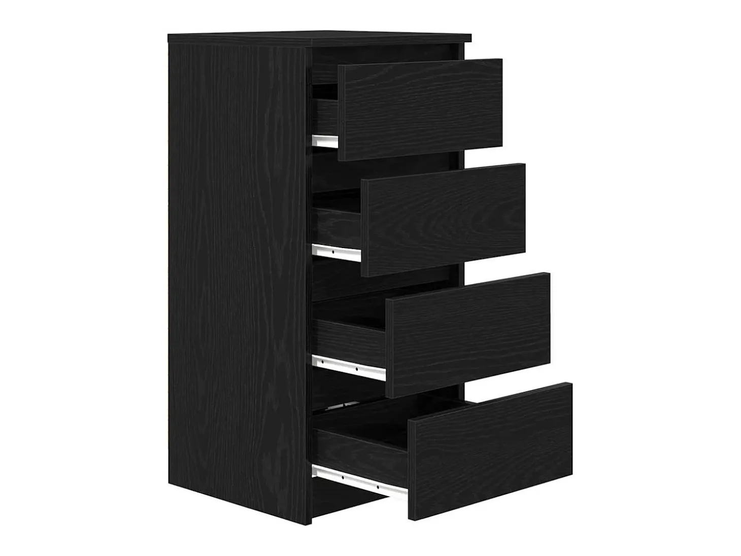 Aparador de madera de roble negro 37,5x35x76 cm