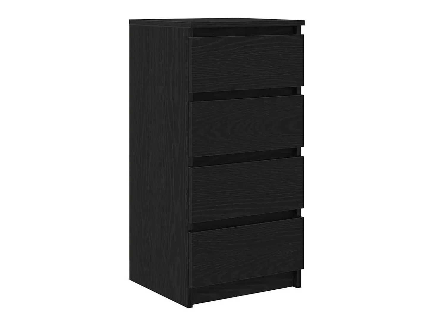 Aparador de madera de roble negro 37,5x35x76 cm