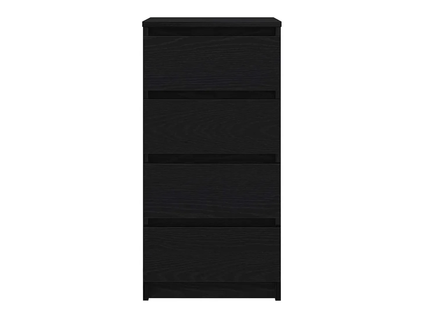 Aparador de madera de roble negro 37,5x35x76 cm