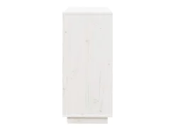 Aparador de madera maciza de pino blanco 74x35x80 cm