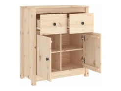 Aparador de madera maciza de pino 70x35x80 cm