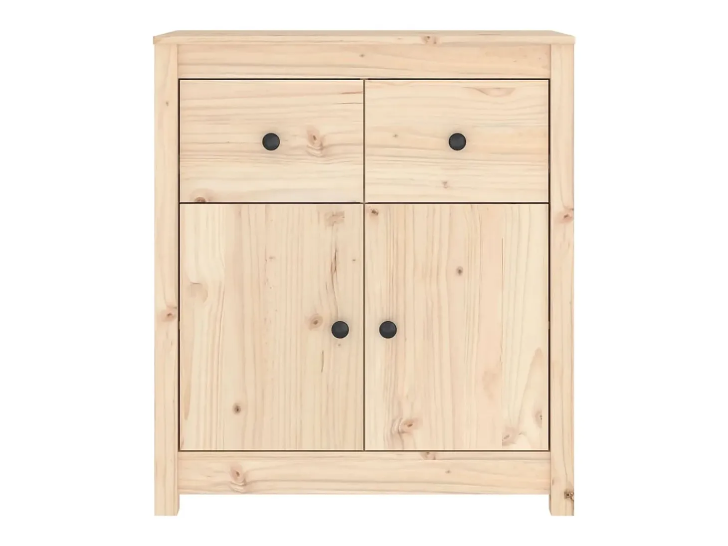 Aparador de madera maciza de pino 70x35x80 cm