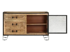 Aparador de madera maciza de mango en bruto 100x31x60 cm ES18777