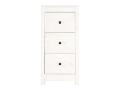 Aparador de madera maciza de pino blanco 40x35x80 cm