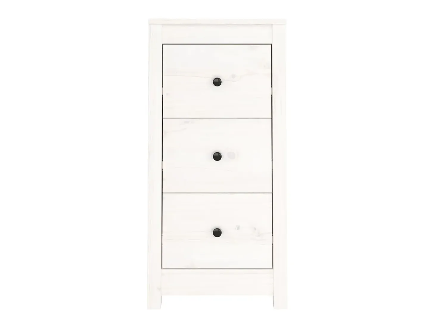 Aparador de madera maciza de pino blanco 40x35x80 cm