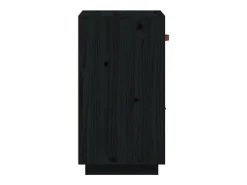 Aparador de madera maciza de pino negro 34x40x75 cm