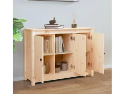 Aparador de madera maciza de pino 110x35x74 cm ES20907