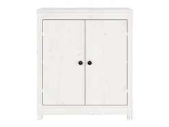 Aparador de madera maciza de pino blanco 70x35x80 cm ES10832