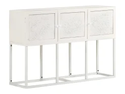 Aparador de madera maciza de mango 115x30x76 cm