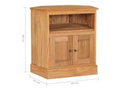Aparador de madera maciza de teca 60x45x60 cm