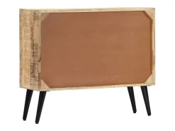 Aparador de madera maciza de mango 88x30x73 cm