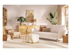 Aparador de madera maciza de mangos 3 puertas L160 cm MATCHA