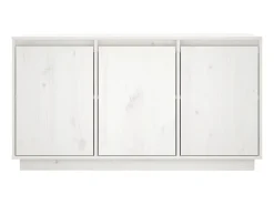 Aparador de madera maciza de pino blanco 111x34x60 cm ES92548