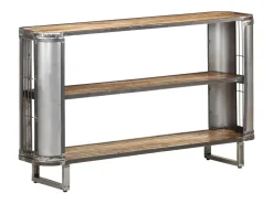 Aparador de madera maciza de mango 120x30x73 cm