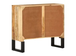 Aparador de madera maciza de mango y metal 80x30x71 cm ES26011