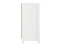 Aparador de madera maciza de pino blanco 100x35x74 cm