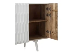 Aparador de madera maciza de mango blanco