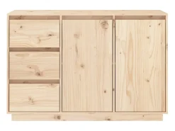 Aparador de madera maciza de pino 111x34x75 cm