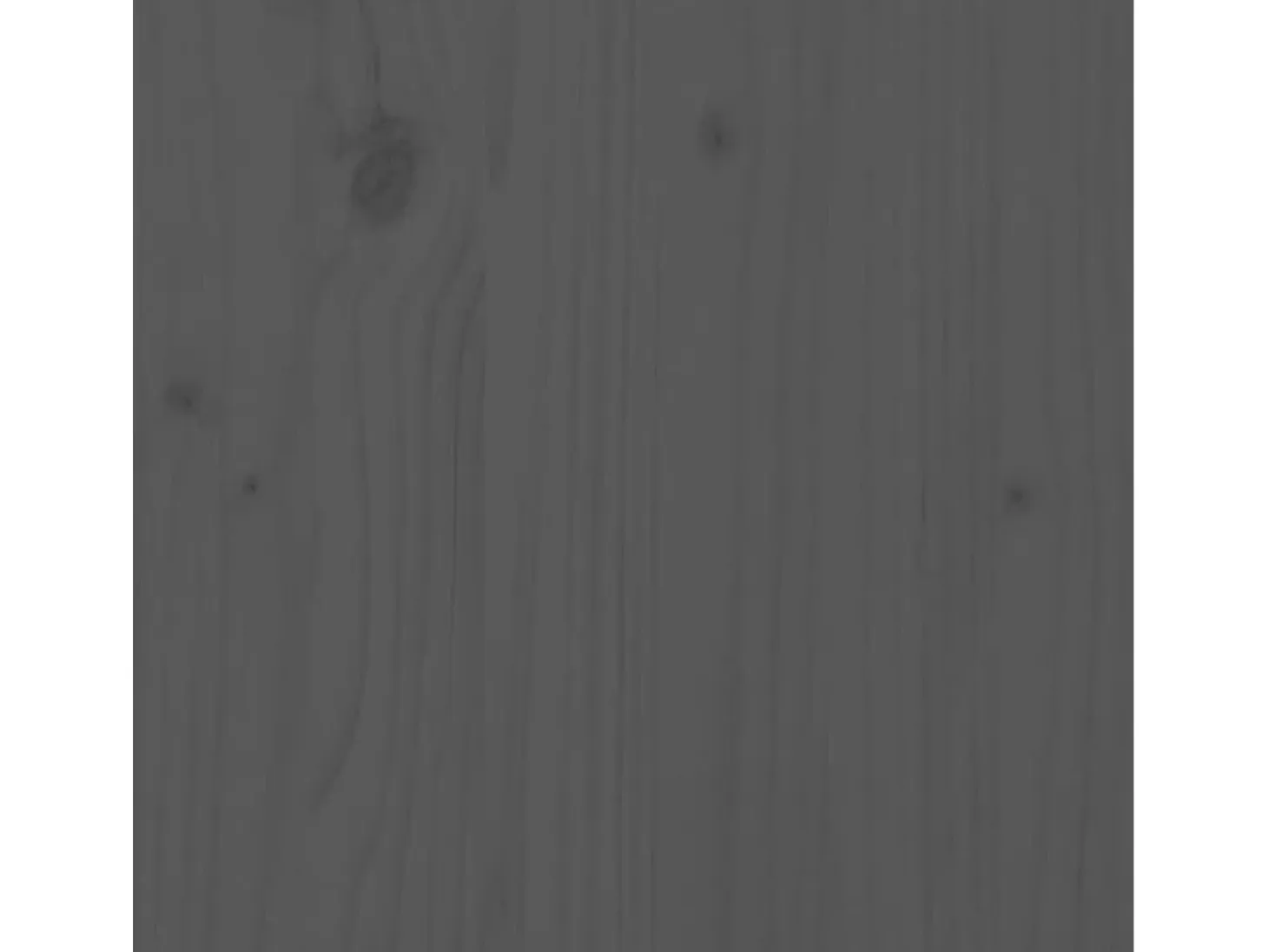 Aparador de madera maciza de pino gris 111x34x75 cm