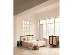 Aparador de madera maciza negro - FRIDA - DECOWOOD